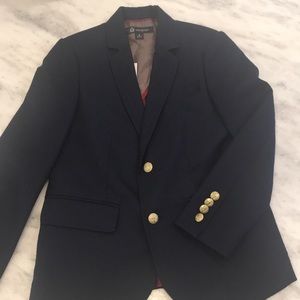 J Crew Boys Ludlow two-button blazer in navy wool